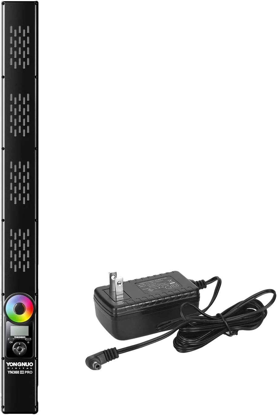 YONGNUO YN360 III Pro LED Video Light 5600K with 12V2A AC Adapter Handheld Ice Light RGB Full Color
