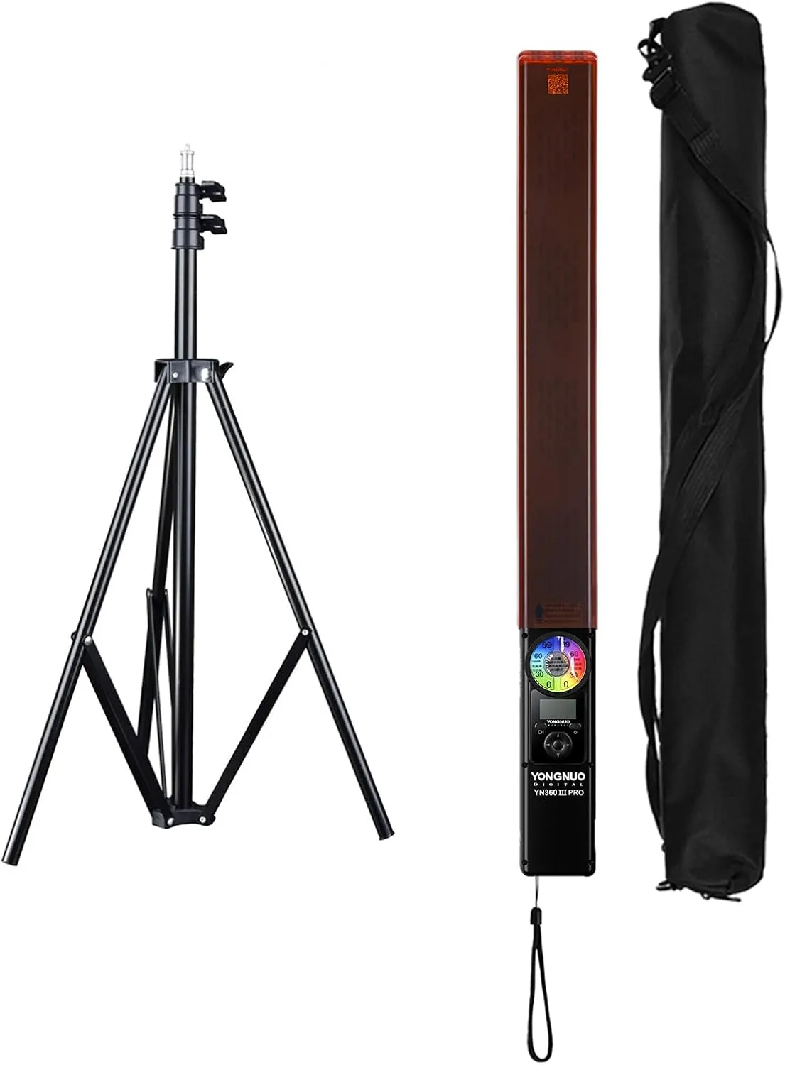 YONGNUO YN360 III PRO LED Video Stick Ice Light with Light Stand, RGB Full Color CRI 95 , App Support 5600K