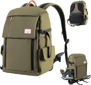 Zecti Camera Backpack 17" for Photography DSLR/SLR/Mirrorless Camera Bag Waterproof with Tripod Holder & Removable Modular Inserts & Rain Cover with Canon, Nikon, Sony