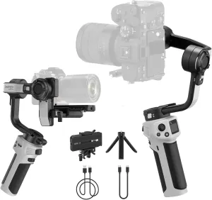 ZHIYUN CINEPEER WEEBILL 3E 3-Axis Gimbal Stabilizer for Canon/Sony/Panasonic/Nikon Camera,Up to 6.6lbs (3kg) Payload Extendable Sling Grip Native Vertical Shooting Handheld Camera Gimbal