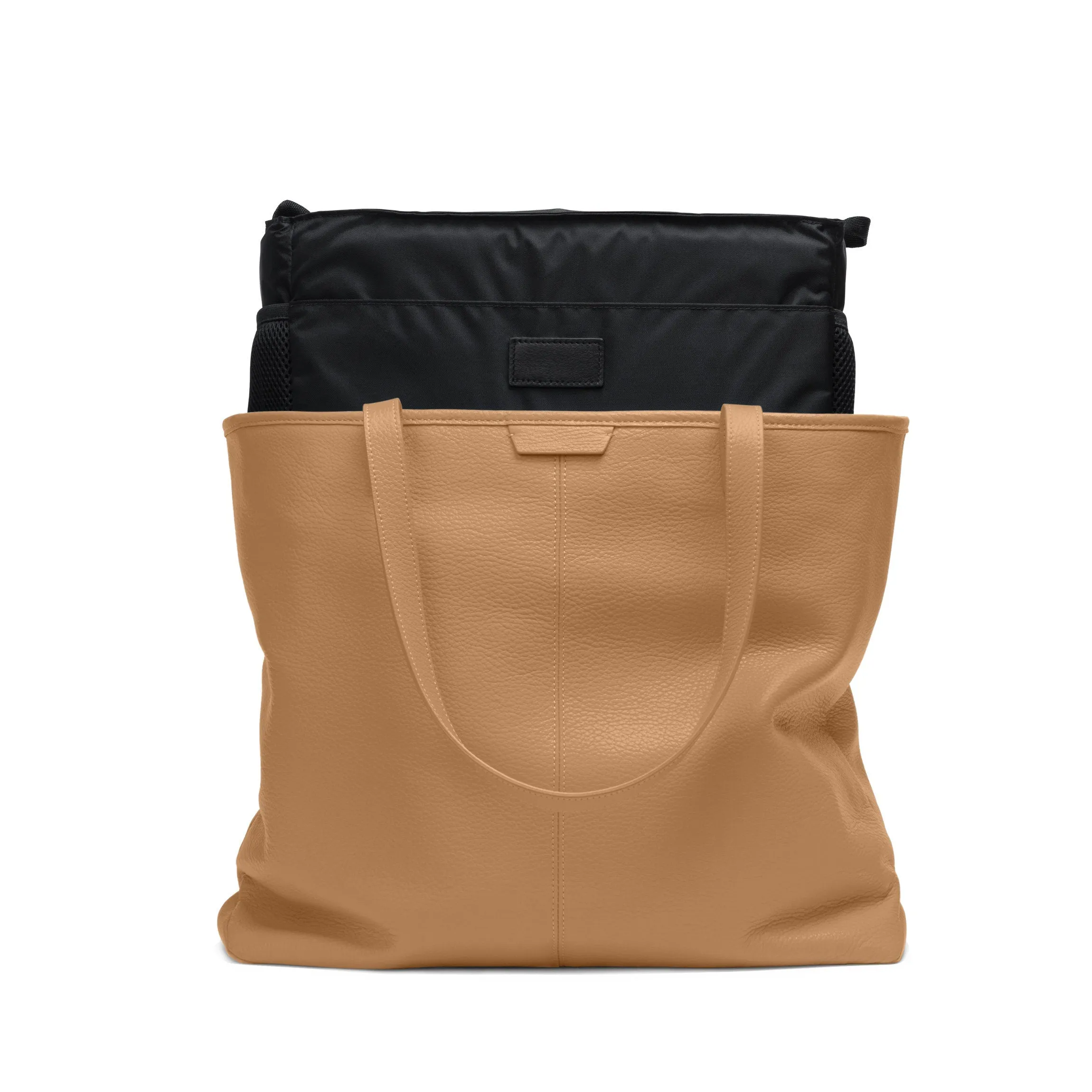 Zippered Downtown Diaper Bag Camel